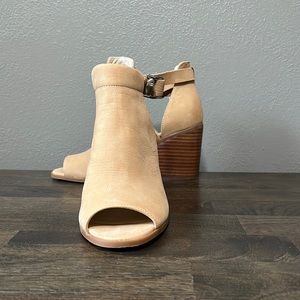 Never worn! . Sole Society Peeptoe Bootie.